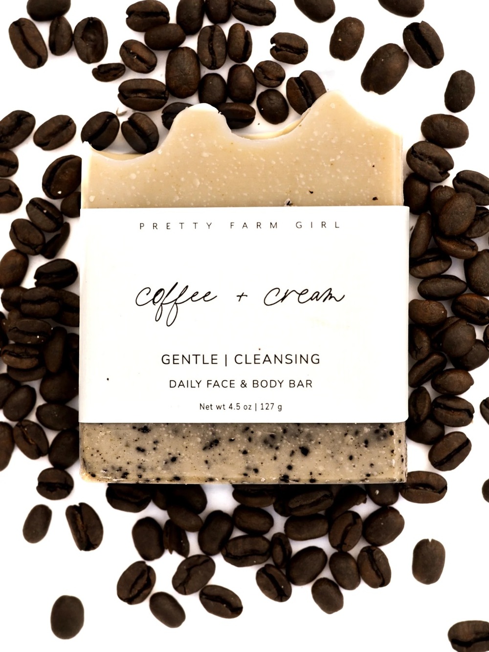 Pretty Farm Girl Coffee + Cream Handmade Tallow and Goat Milk Soap Bar